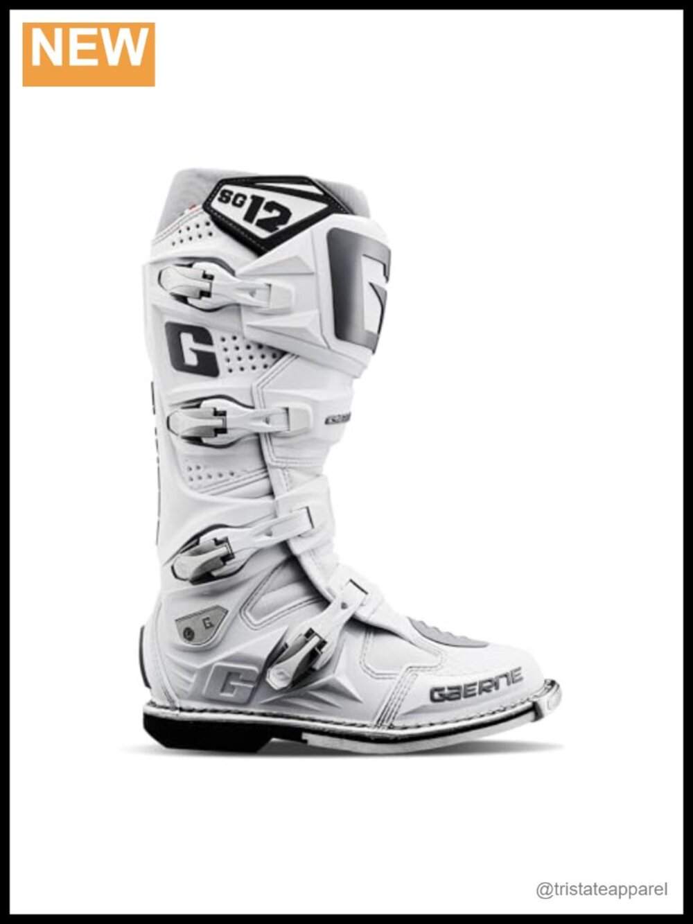 Gaerne SG12 Motocross Boot Synthetic Cap Toe Motorcycle Boot